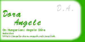 dora angele business card